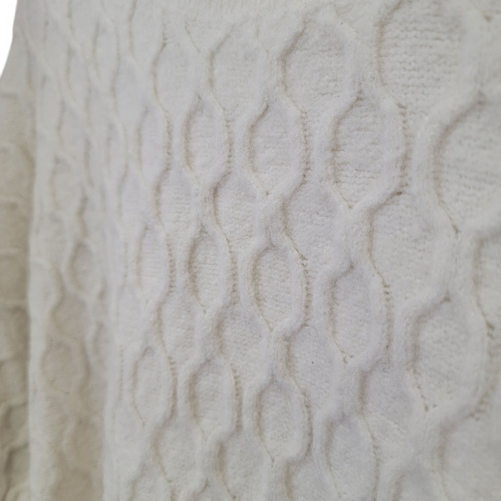 Joe Fresh Cable Knit Sweater Cozy Classic Crewneck Ivory Pullover Women’… - Picture 9 of 15